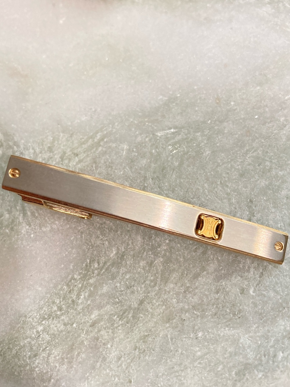 Celine Cuff Links + Tie Clip Set Vintage - Picture 3 of 6